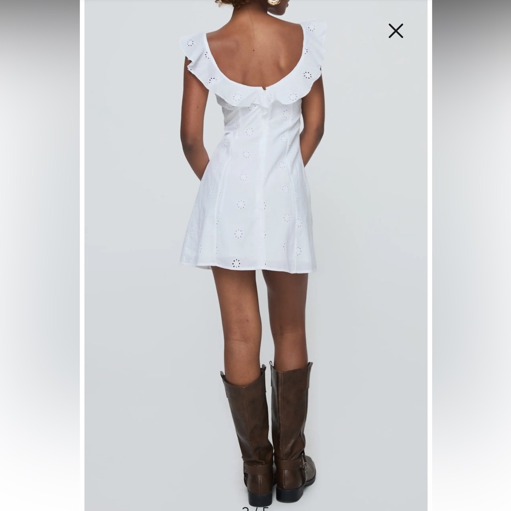 Besiana Cotton Broderie Anglaise Mini Sundress - Picture 2 of 7